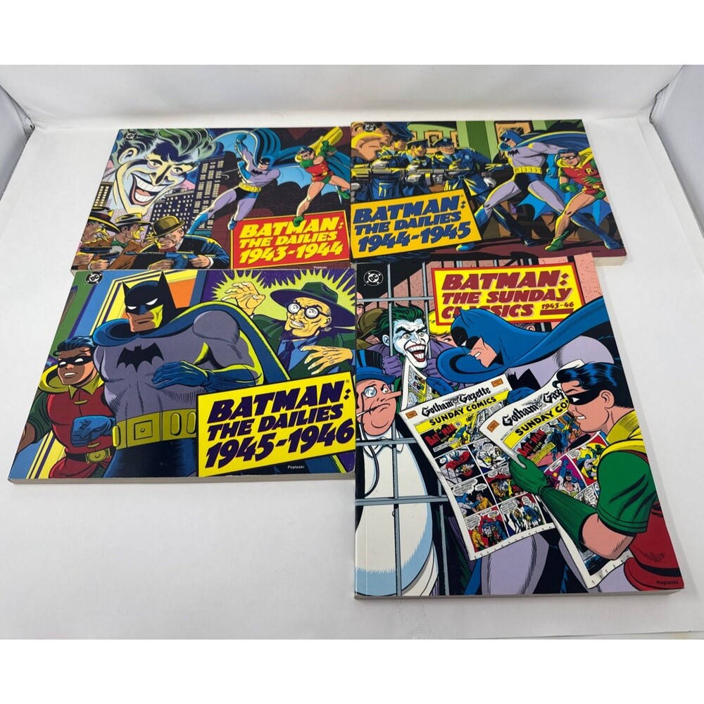 BATMAN THE DAILIES VOL 1 2 & 3 (1943-46) + SUNDAY CLASSICS . COMIC STRIP TPB SC